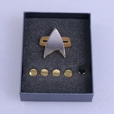 Voyager Communicator Badge Rank Pin A Set Of 6 The Next Generation TNG Pin Set