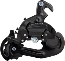 microSHIFT M21 Rear Derailleur - 67 Speed Short Cage Dropout Claw Hanger