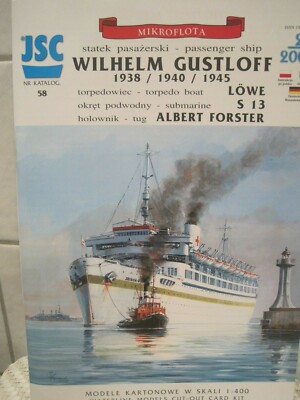 Wilhelm Gustloff Passagierschiff *NEU* Kartonbausatz  Bastelbogen Kartonmodel