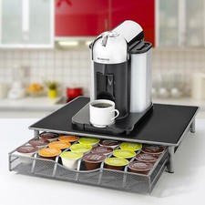 Vinsani Rotating Coffee Capsule Pod Stackable Holder Tower Rack Storage Stand