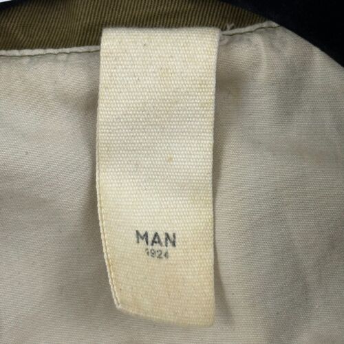 Blazer Hombre 1924 Sin Estructura Para Hombre M Verde Algodón Lino Bloque de Color Tareas Militares - Imagen 7 de 18