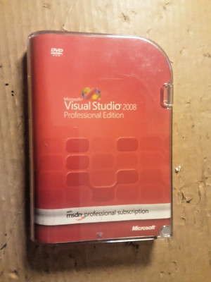 Microsoft Visual Studio 2008 Professional Edition MIT MSDN ABO