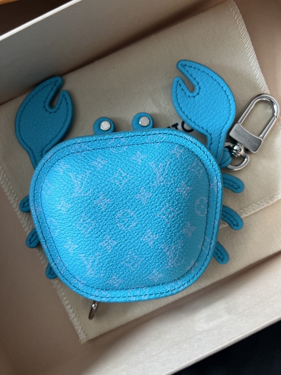 Louis Vuitton BLUE Crab Bag Charm NEW Limited Edition RARE