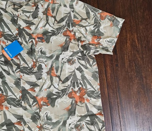 Columbia Men's Shirt Silver Ridge AS0938-271 Utility Lite Novelty SS Size LT - Picture 8 of 13