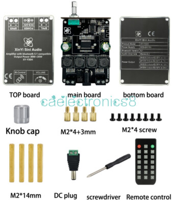 TPA3118 HI-FI Stereo Bluetooth Digital Power Amplifier Board w/ Remote Control