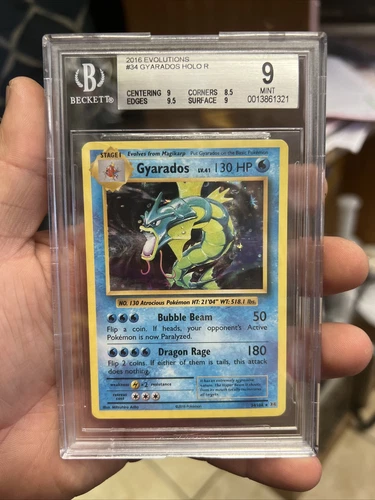 GYARADOS POKEMON TCG XY Evolutions BGS 9 Mint Holo Rare PSA CGC #34
