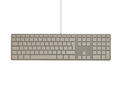 Neu Apple A1243 kabelgebundene Aluminium-Tastatur - weiß UK Englisch Qwerty ausgezeichnetes Angebot