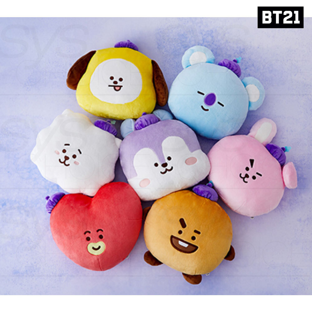 BTS BT21 Official Authentic Goods Hope in Love Face Cushion +