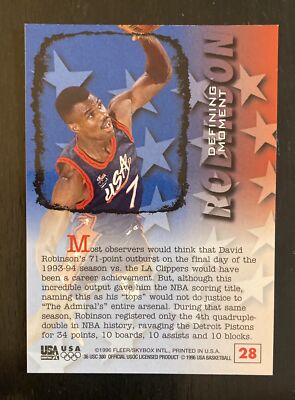 1996 Fleer Special Issue USA Basketball 'Defining Moment' David