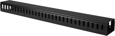 3Ft (1M) Vertical Cable Management Duct with Cover - 0U Open Slot Finger Duct Wi