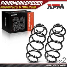 2x Federn Fahrwerksfeder Hinten für Peugeot 207 CC SW 2007-2014 Cabriolet Kombi