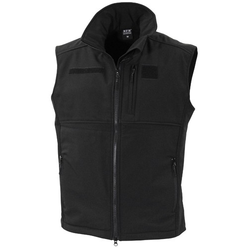 MFH Giacca Giubbotto Gilet uomo militare Soft Shell Vest Allround black |  eBay