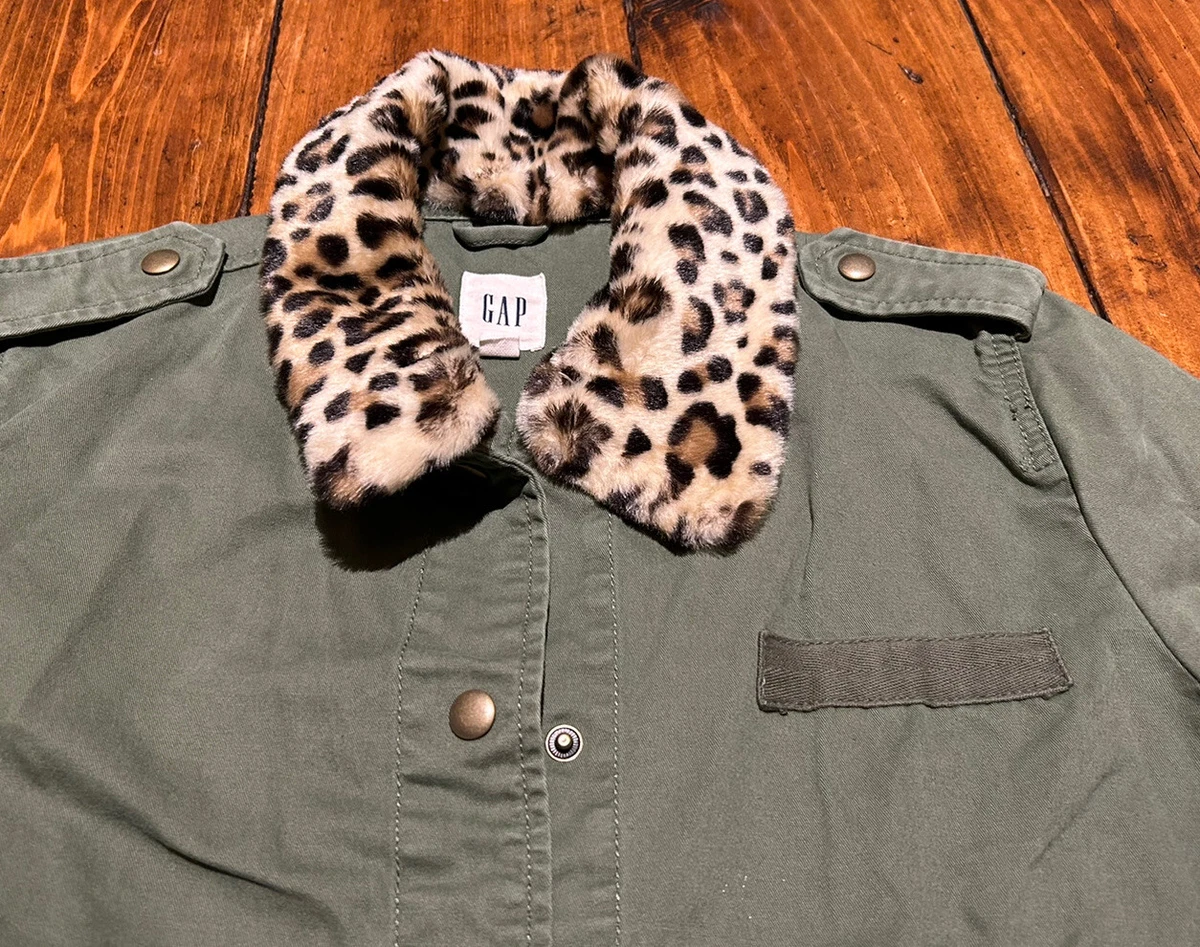 Gap leopard hotsell print jacket