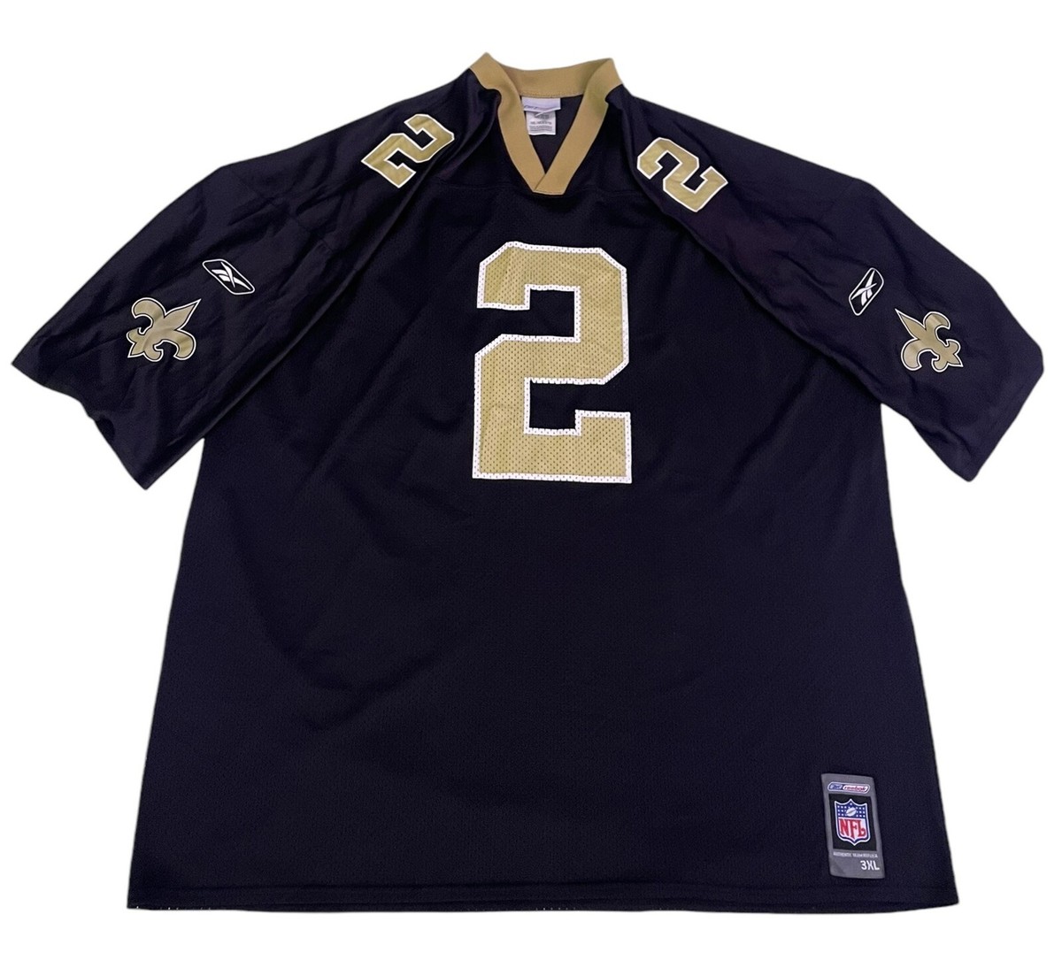 100% Authentic Aaron Brooks Saints Reebok New Orleans Jersey
