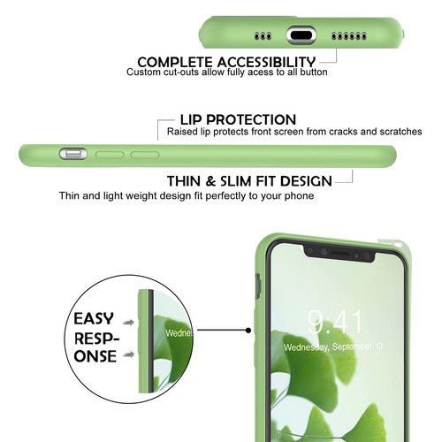 For iPhone 11,11 Pro Max Silicone Case Cover + Full Coverage Screen Protector - Picture 41 of 45
