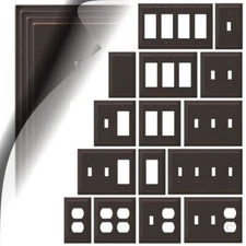 Aged Bronze Switch Plate Cover Steps Wallplate Duplex Outlet Toggle Rocker GFCI