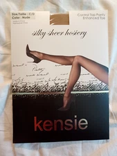 Anne Klein Polished Sheer XL Black Control Top Panty Hose~NEW