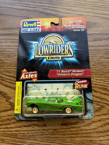 Revell Lowriders '71 Buick Riviera Green's Dragon Opening Trunk A1