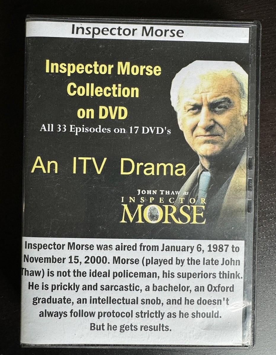 Inspector Morse Complete Series All 33 Episodes 17 DVDs Region