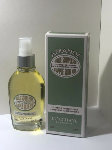 L'occitane Almond Supple Skin Oil - 3.4oz./100ml - New in Box - Picture 1 of 2