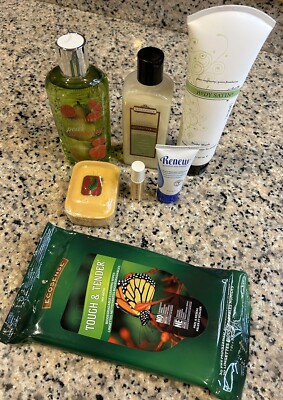 Melaleuca Lot - Pear Raspberry Body Wash, Liquid Soap Lip Balm Renew, Wipes