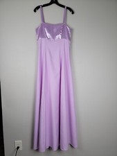 Bridesmaid Prom Elegant Dress Lavender Purple Lilac Sz 12