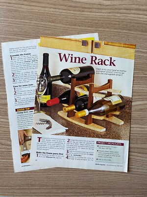 Wood Wine Rack DIY Project Plans & Photo Set