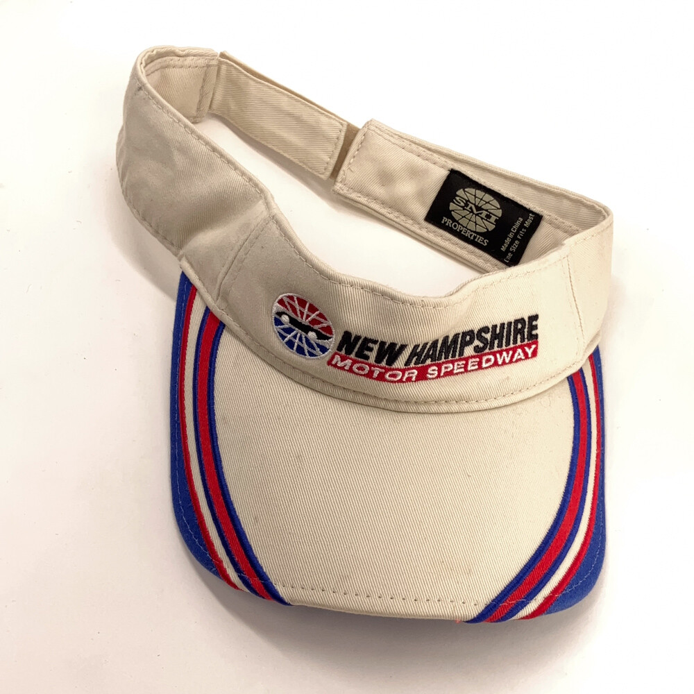 New Hampshire Motor Speedway Golf Sun Visor White with red  display picture 2