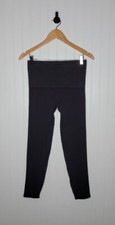 Spanx High Waist Look At Me Now Pull-On Black Leggings Women's Size Large