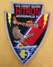 5" COAST GUARD HITRON JACKSONVILLE FLORIDA EMBROIDERED HOOK & LOOP PATCH