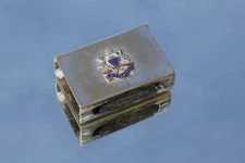 ORIENT LINE SOLD ONBOARD SOUVENIR RMS ORMONDE SILVER PLATE MATCH SAFE