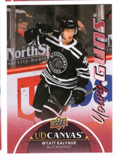 WYATT KALYNUK 2021-22 UPPER DECK HOCKEY SERIES 1 YOUNG GUNS ROOKIE - CANVAS SP