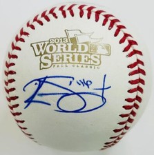 KEVIN SIEGRIST SIGNED 2013 WORLD SERIES LOGO BASEBALL ST. LOUIS CARDINALS COA J8