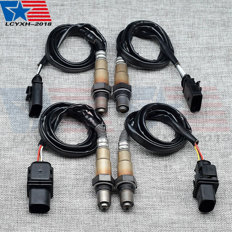 4x Sensor de oxígeno O2 aguas arriba + aguas abajo para Volkswagen Touareg 2007-2017 3,6 L V6 Foto 3 de 4