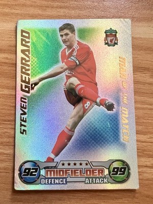 Topps Match Attax 2008/09 steven gerrard man of the match Topps Match Attax 2008/09 steven gerrard man of the match
