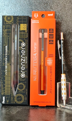uni KURU TOGA Metal Sunrise Orange Pentel orenznero GraphGear 1000 Loft Ltd Set