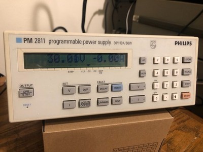 Working Philips Fluke PM2811 Programmable Power Supply 30V/10A/60W