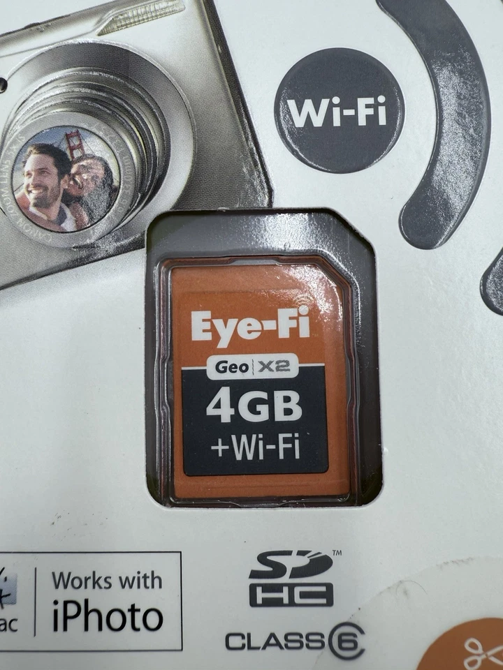 Eye-Fi Geo X2 4GB WiFi SD Card Automatic Geotagging New Factory Sealed - Image 3 of 4
