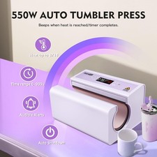 Auto Tumbler Heat Press Machine 30OZ Mug Press Automatic Press  Release Glass  