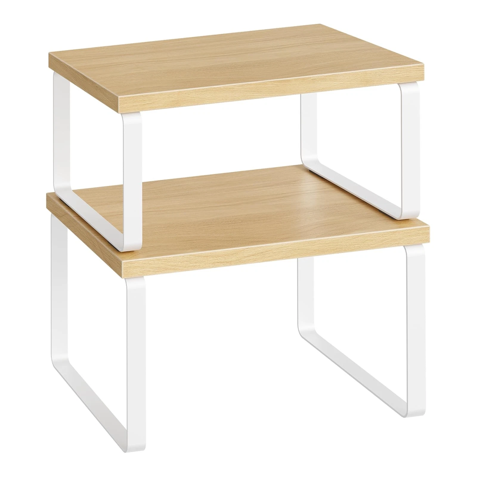 Cabinet Organizer Shelf, Set of 2, Kitchen Countertop Organizer, Kitchen Coun...