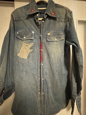 Dsquared２ Embroidery Design Denim Shirt Made In Italy Limited Edition Rare DSQ2