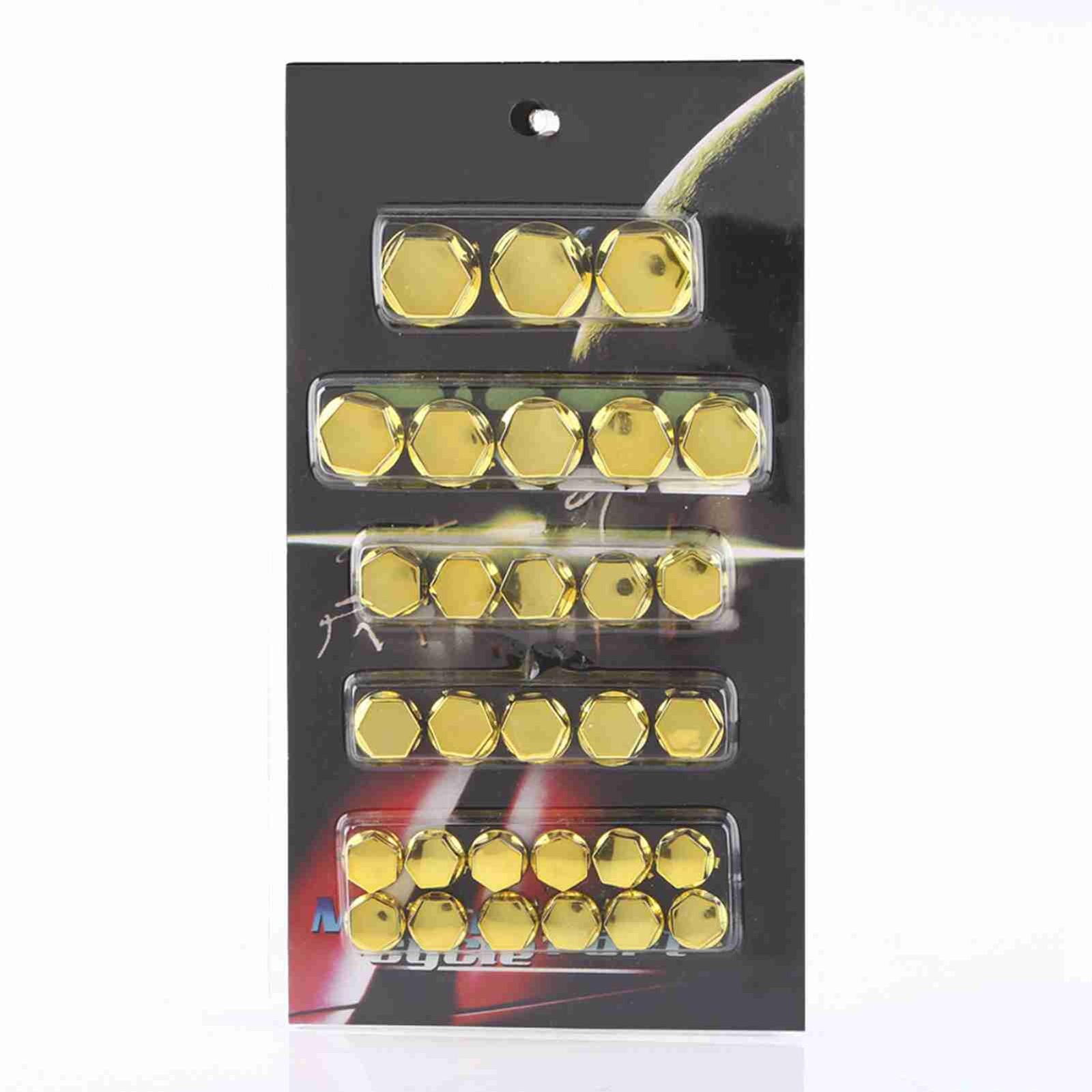 30PCS Motorcycle Screw Cap Motorbike Screw Nut Cap Cover Decoration