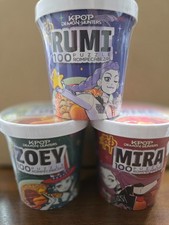 SET OF ALL 3 KPop Demon Hunters Rumi Mira Zoey 100pc PUZZLES Ramen Buffalo Games