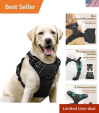 Dog Harness No Pull with 2 Leash Clips, Adjustable Soft Padded, Reflective Ox...