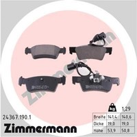 Zimmermann BremsbeläGe Bremsbelegsatz Hinten FüR VW Touareg