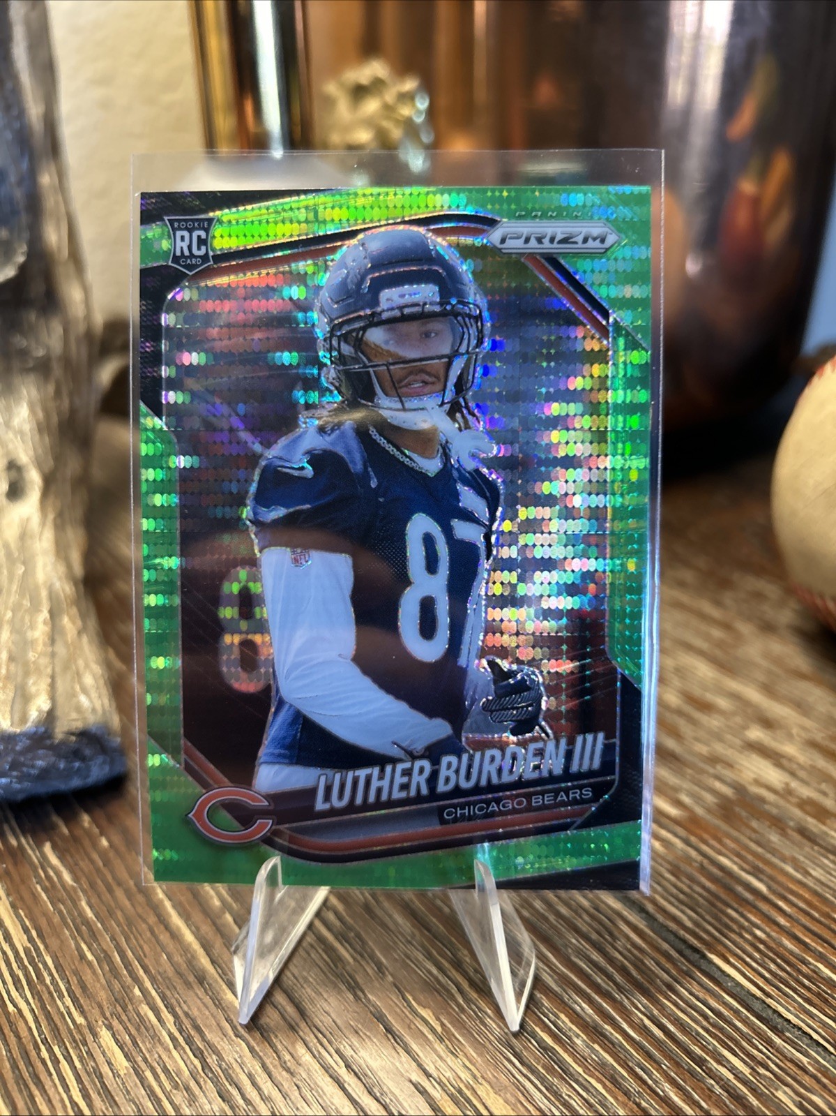 2025 Panini Prizm - Rookies Luther Burden #331 Neon Green Pulsar Prizm (RC)