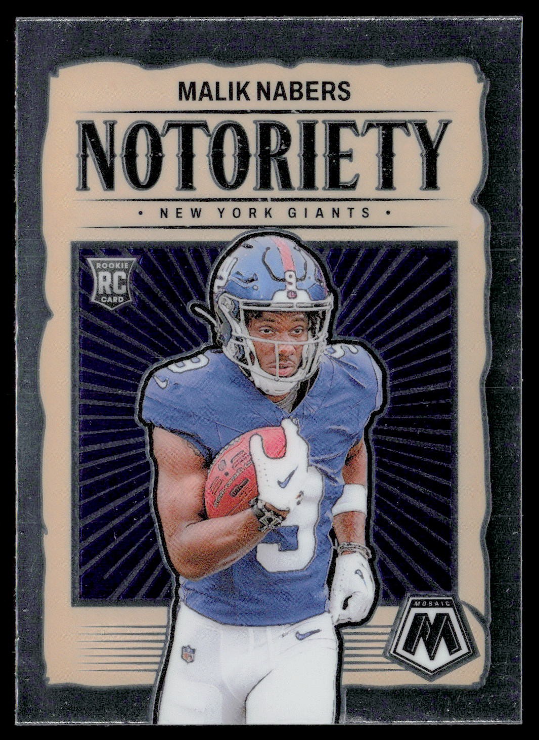 2024 Panini Mosaic #23 Malik Nabers Notoriety