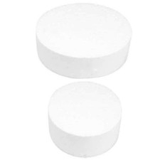 2 Pcs Foam Cake Dummy Round Bakery Model Fake Cake for Decorating Practice