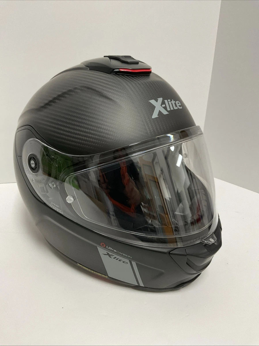 Casco Moto X-Lite X-1004 ELEGANCE N-COM Flat Black XL - Apribile Omologato Con Visiera Parasole E Ventilazione