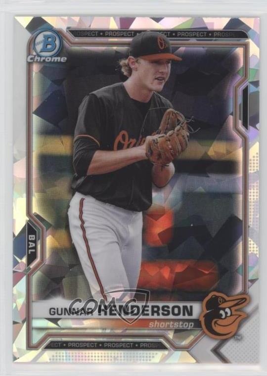 2021 Bowman Chrome Prospects Atomic Refractor Gunnar Henderson #BCP-49